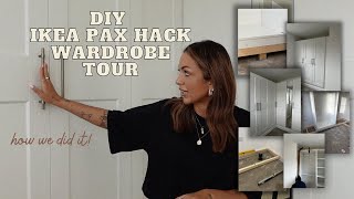 DIY IKEA PAX HACK WARDROBES   FULL WARDROBE TOUR [upl. by Lonna677]