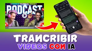 como TRANSCRIBIR un VIDEO de YouTube a TEXTO desde el CELULAR 2024 ✅️ [upl. by Aryk266]