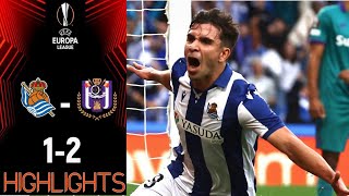 Real Sociedad vs Anderlecht 12 Highlights UEFA Europa League 2024 [upl. by Keelia552]