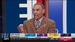 ESPN breaks NFC North Lions dominate Vikings amp Packers compete for No 2 Bears are pathetic [upl. by Sahpec570]