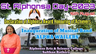 St ALPHONSA DAY 2023 [upl. by Isidora]