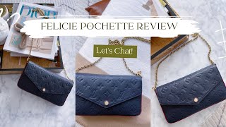 Louis Vuitton Felicie Pochette Review  Real Talk [upl. by Sirob]