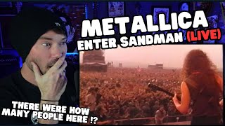 Metal Vocalist First Time Reaction  Metallica  Enter Sandman Live Moscow 1991 HD [upl. by Udelle]