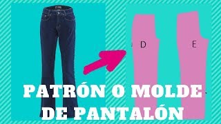 PATRÓN BÁSICO DE PANTALÓN [upl. by Dowdell]