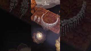 This Diwali with our exquisite diamond necklace and earrings  Kalmandir jewellers LTD [upl. by Melicent]