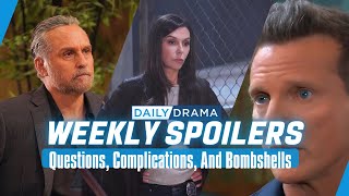 General Hospital Weekly Spoilers Questions Complications And Bombshells [upl. by Nickolaus]