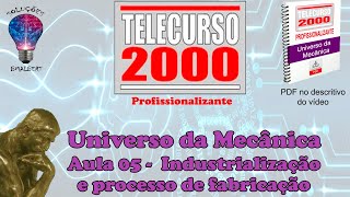 Telecurso 2000  Universo da Mecânica  05 Industrialização e processo de fabricação [upl. by Acisse930]