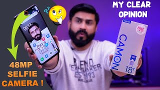 Tecno Camon 18T In Pakistan Unboxing ⚡ 48MP Selfie Under 28K  My Clear Opinion [upl. by Latricia]