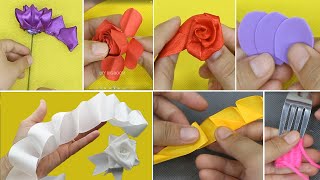 13 Different ways to make Roses from different materials [upl. by Lesirg668]