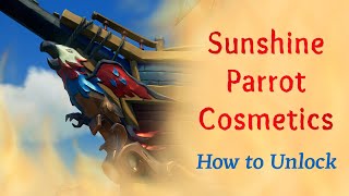 Sea of Thieves How to Unlock the Sunshine Parrot Cosmetics Legends of the Sea II Commendation [upl. by Nurat787]