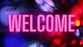 Welcome Banner sign for TV screen 4k backround video [upl. by Htir]