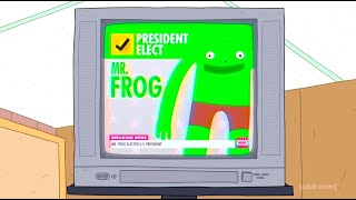 Smiling Friends Mr Frog Is Elected President [upl. by Roxy]