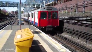 District Line D78 Stock 7539 arrives at Barons Court [upl. by Orecic]