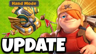 NEW Builder AND Hard Mode Explained  UPDATE Sneak Peek 1 Clash of Clans [upl. by Starbuck]