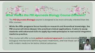 MD AY in AYURVEDA BIOLOGY FROM ACADEMIC YEAR 2025 AS PER NCISM [upl. by Asquith]