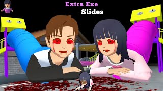 Baby Yuta Mio Haunteds in Extra Exe Slides😰 Sakura School Simulator Drama 👺 [upl. by Oicangi22]