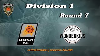 Atlasbasket  Div 1Round 7  LEGENDS vs WONDER KIDS [upl. by Nazus]