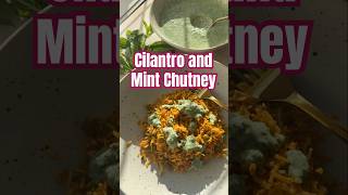 Cilantro and Mint Chutney indianfood youtubeshorts shortsfeed shortsviral recipe [upl. by Elison]