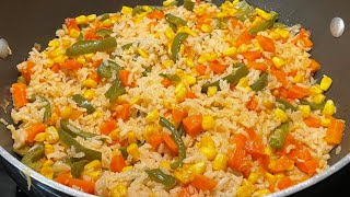 Arroz a la Jardinera con un Sabor Intenso y Delicioso [upl. by Nidya669]