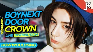 How Would BOYNEXTDOOR sing quotCrownquot by TXT  Line Distribution [upl. by Stark]