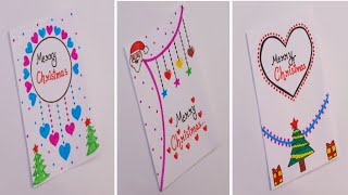 ❣️3 Beautiful Christmas Day Cards❣️Easy card makingHandmade greeting card ideas [upl. by Nathanael]