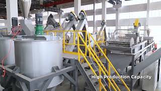 PET bottle washing recycling machine in our factory [upl. by Norri336]