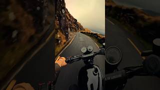 Triumph Scrambler  Ireland’s Highest Mountain Pass  Arrow Exhaust [upl. by Nnaaras]