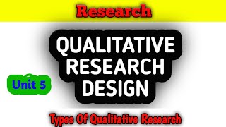 qualitative research design  nursing research  types with examples [upl. by Mikal]