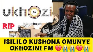 Basale beshaqekile kushona omunye umsakazi oKhozini Fm 💔😭⚠️ [upl. by Airotahs]