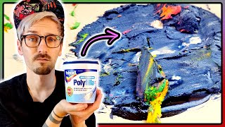 Making Super THICK Paint With Polyfilla  Textured Art With Polyfilla [upl. by Kara]