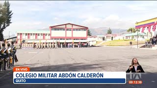 Unidad Educativa Colegio Abdón Calderón en Quito pasará a ser parte del Ministerio de Defensa [upl. by Armanda]