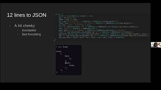 Compressing a JSON Parser Beyond Comprehension  June Marcuse [upl. by Narba301]