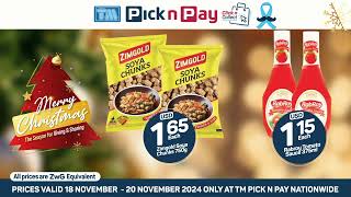 TM Pick n Pay MondayWednesday 1820 November [upl. by Polloch]