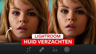 HUID verzachten in LIGHTROOM met PENSEEL  Lightroom en Photoshop tips  Zoomnl [upl. by Antons]