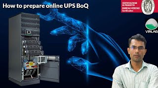 how to prepare online ups boq in bangla  uninterruptible power supply [upl. by Gareth224]