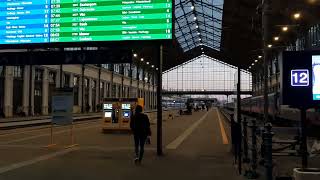 Hungarian Train Announcement Sounds at Budapest Nyugati Station [upl. by Thirzia]