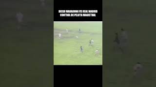 Maradona y su control de pelota magistral vs Real Madrid maradona barcelona realmadrid [upl. by Grunenwald]