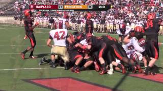 Game Recap Harvard Football Blasts Princeton 497 [upl. by Ennairrek948]