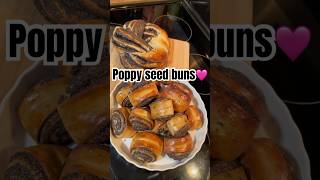 Poppy seed buns😋🩷 poppy poppyseed filling baking shorts bakery fromscratch desert sogood [upl. by Charlton644]