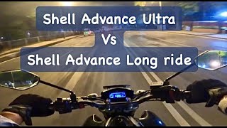 Shell Advance Ultra vs Shell Long Ride Fully Synthetic  Engine Oil comparison  The StreetSoul [upl. by Redman951]