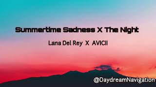 Lana Del Rey X Avicii  Summertime Sadness X The Night  Replica Mashup  viral  music  ❤️ ⭐ [upl. by Enitsugua]