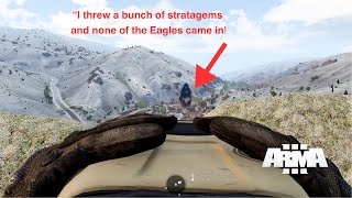 WARHEADS ON FOREHEADS  ARMA 3 JTAC MOMENTS [upl. by Airegin]