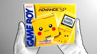 Legendary Pokémon Console Unboxing  Nintendo Game Boy Advance SP Toys quotRquot Us Pikachu [upl. by Barthel]