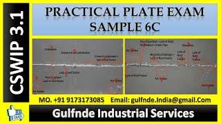 CSWIP 31  Practical Plate Examination  Sample 6C  gulfndein [upl. by Ahsilat507]