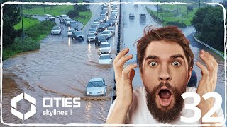 CITIES SKYLINES 2  XIAN Y LAS INUNDACIONES EN ADOMVILLE 32  GAMEPLAY ESPAÑOL [upl. by Sopher709]