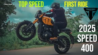 2025 Triumph Speed 400 First Ride Review  Exclusive [upl. by Kokoruda]