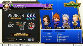 Theatrhythm Final Bar Line  FFXIV  quotInk Long Dryquot Supreme Difficulty Perfect Chain [upl. by Suoivatnod]