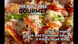 Weight Watchers  Quick 0 Point Red Enchilada Sauce recipe [upl. by Shevlo51]