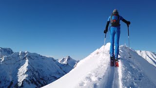 Skitouren Bregenzerwald Meine längste Tour 1300 HM Aufstiege  2100 HM Abfahrten  18 km  75 h [upl. by Lenahtan328]