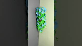 Colourful Flower Corner Decor Craft using Paper short youtubeshort viral reel trending floral [upl. by Leicam]